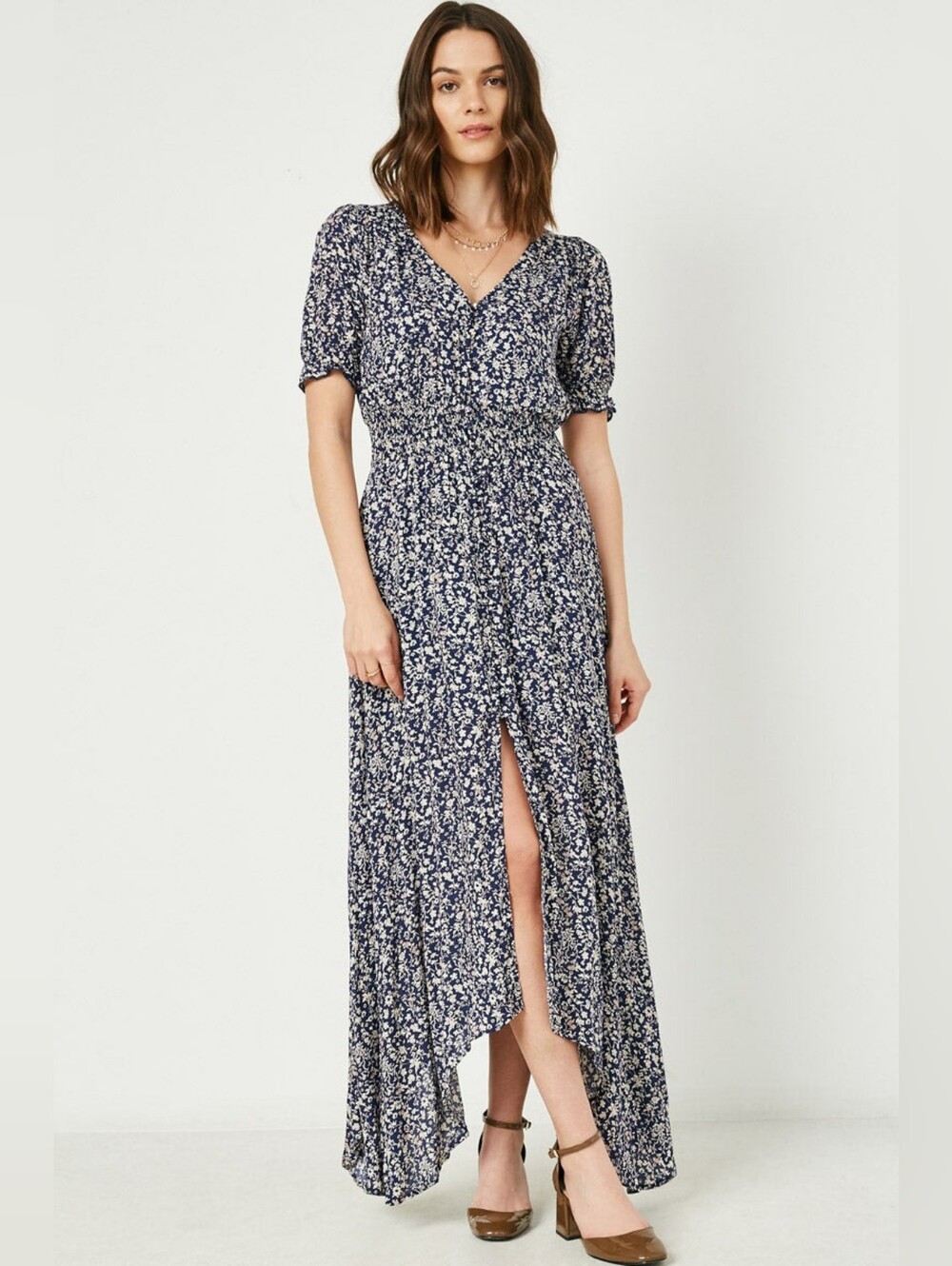 Hayden Los Angeles Maxi Dress Navy Size Medium